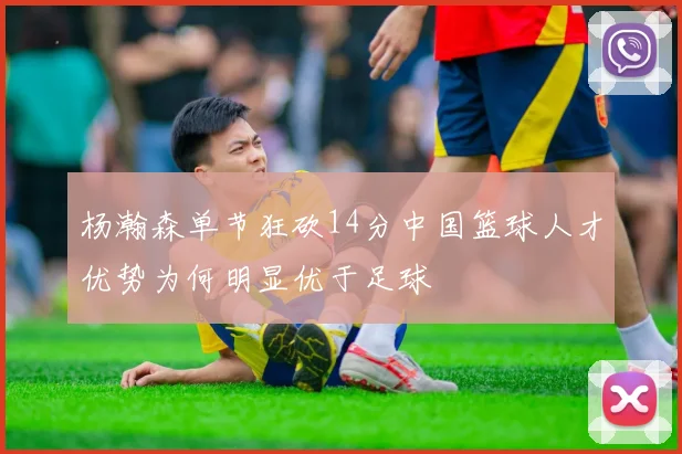 杨瀚森单节狂砍14分中国篮球人才优势为何明显优于足球
